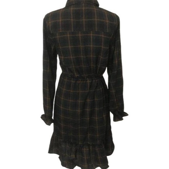 NWT Promesa Women's Vintage Inspired Dark Navy With Copper Striping Dress - Picture 2 of 9